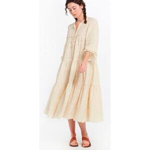 MATTA NY 
YAMINI EMBROIDERED DRESS - in MOON size S